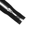 Cremallera Metálica Ykk No. 5 Dientes de Cobre Blanco Cremallera Abierta al por Mayor Múltiples Tamaños Suave Accesorios para Ropa Tirador de Cremallera Ykk de Auto-Bloqueo