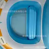 Nueva Isla Flotante Inflable Gigante, Isla Inflable de Fiesta para Seis Personas, Cama de Agua Grande para Ocio con Parasol y Cubo de Hielo