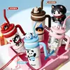 Taza Termo de Mascota Linda de Dibujos Animados de Alta Apariencia, Taza con Popote de Gran Capacidad, Taza de Hielo Térmica y de Aislamiento Frío de Acero Inoxidable 316 para Oficina