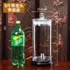 Botella de Vidrio para Vino de Gran Capacidad con Grifo, Tarro de Vino Sellado de Alto Gama de Diámetro Grande, Botella Especial Espesa para Vino de Ginseng y Cuerno
