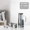 Tetera de Vidrio Resistente a Altas Temperaturas para Agua Fría, Tetera para Agua Fría, Juego de Agua, Taza para Agua Fría, Jarra para Jugos, Vaso de Vidrio para Agua, Seis Piezas