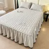 Falda de Cama Acolchada de Algodón de Soja Clase A Pieza Única 2025 Nuevo Protector de Colchón Simmons Cubierta de Cama Estilo Falda de Cama Juego de Tres Piezas