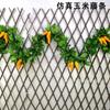 Rattan Sintético Planta Techo Restaurante de Frutas Decoración Planta Verde Granja Vegetal y Fruta Flor Enredadera Fruta Roja de Año Nuevo Artificial Alta