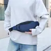 Riñonera Casual de Nailon, Bolsa de Cintura Ajustable con Múltiples Compartimentos con Cremallera para Gimnasio, Compras, Caminar, Vacaciones