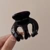 Novo Prendedor Pequeno Preto para Rabo de Cavalo Alto Prendedor de Cabelo Bola Grampo de Cabelo Médio Abóbora Grampo Tubarão para Parte de Trás da Cabeça Feminina