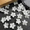 Junyou 11mm flor de concha imitação pétala acrílico abs antigo DIY grampo de cabelo acessórios de cabeça sapatos acessórios de vestuário