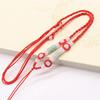 Círculo Luoluo luantong cuentas de jade cuentas redondas de vidrio cuerda colgante estilo retro calcedonia tejida hecha a mano cuerda para collar de hombre y mujer