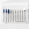 Produtos de Comércio Exterior: Conjunto de Brocas de Liga de Aço de Tungstênio para Nail Art, Escova para Lixadeira, Ferramenta para Remoção de Cutícula e Polimento