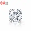 Base de cuenco de aleación de titanio F136 Garras engastadas Trébol de cuatro hojas de la suerte Pendientes de circonita Tachuelas para el lóbulo de la oreja Joyería de titanio G23 para piercing Venta al por mayor