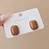 @Oferta Especial: Brincos Quadrados Texturizados Melard Geométricos, Brincos Estilo Vintage Hong Kong, Acessórios de Orelha Modernos e Simples