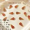 Acessórios de joia em liga que preservam a cor método antigo ouro de areia duas vidas feliz boa sorte contas espaçadoras corda de tecelagem diy fio de contas artesanal para amarrar pequenos acessórios