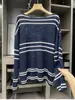Tienda Insignia Shanghai Dan Nong/Top de Punto Largo de Rayas Sueltas Importado de Japón para Mujer Zz1303