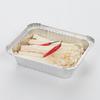 Caja de Papel de Aluminio para Barbacoa Rectangular Desechable Lonchera Cuenco de Papel de Aluminio Doméstico Redondo Engrosado Embalaje para Llevar Plato de Cena de Papel de Aluminio
