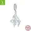 Colgante de Plata Más Vendido Plata de Ley S925 Accesorios Colgantes Estilo Fresco de Verano Caballito de Mar Audífonos DIY Colección de Cuentas