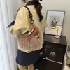 Colección nueva Otoño/Invierno 2026: bolsa de dumpling con forma de media luna, bolso de felpa para mujer, bolso versátil para el día a día, bolso de axila, bolso de hombro esponjoso y bolso de mano
