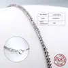 Collar de plata de ley S925 trébol de cuatro hojas para el día de la semana cadena simple cadena de coliflor simple serpiente octagonal tejida doble cadena de caja hueca