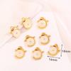 DIY frisado pulseira colar buraco contas tridimensionais banhado a cobre 18K ouro real estilo chinês pingente de gota de ouro antigo
