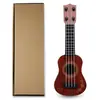 Ukulele Infantil Estilo Nacional Brinquedo Pequena Guitarra Mini Quatro Cordas Bebê Iluminação Educação Infantil Brinquedo Musical Pequena Guitarra