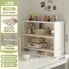 Prateleira de armazenamento multicamadas para mesa de escritório/estudante de dormitório, estante vertical para livros, estante pequena simples para mesa de escritório