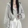 Enviado. Sudadera con capucha casual suelta de moda chic coreana para mujer, top chaqueta casual versátil para otoño 17182