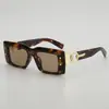 Marco Cuadrado Europeo Estilo Nuevo Nicho Vanguardista Exquisito Gama Alta Muestra Temperamento Celebridad de Internet Viaje Vacaciones Gafas de Sol Anti-UV