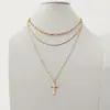 Cadena de Perlas Oceánicas de Venta Caliente Transfronteriza Europea y Americana Cadena para Clavícula de Mujer Colgante de Estrella de Mar y Concha Collar Multicapa Apilable Venta al por Mayor