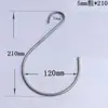 Gancho de Acero Inoxidable 304 Gancho Curvo en Forma de S Percha Cabeza Grande y Pequeña Personalización No Estándar Gancho Doble Curvo Ojo de Oveja