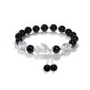 Pulsera de Cristal Rosa Obsidiana Ópalo Pixiu para Pareja Recomendada por el Diseñador para Hombres y Mujeres Pulsera de Bestia Dorada Tragadora