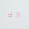 Oso de goma de color acrílico transparente agujero horizontal agujero vertical accesorios para el cabello de oso pendientes collar cadena para teléfono móvil accesorios de joyería