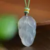Colgante de Calcedonia Ágata de Alta Calidad con Amuleto de la Paz, Frijol de la Fortuna, Buda Guanyin, Pixiu, Bolsa de Dinero, Accesorio para Collar