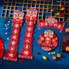 Couplets de Ano Novo para Uso Doméstico em 2026, Novo Estilo para o Festival da Primavera, Decorações Criativas para Porta com Estampagem Dourada, Adesivos de Porta de Ano Novo