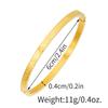 Tendencia de Moda Versátil Punk Letras Romanas Acero Inoxidable Pulsera de Cuatro Colores Pulsera Venta Directa de Fábrica Accesorios al por Mayor