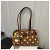 Bolso de Hombro con Lunares Estilo Coreano para Mujer 2026 Nuevo Estilo Ins Simple Moda para el Trabajo Bolso de Hombro Único Bolso Versátil