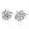 Temperamento Pendientes de Circonita de Moda Pendientes de Flor de Ciruelo Joyería Sencilla Estilo Coreano para Mujer Joyería para Orejas Clásica Más Vendida Venta al por Mayor