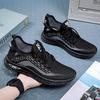 Novos Sapatos de Malha Masculinos de Verão Sapatos de Malha Respiráveis Tecidos Fly Versáteis Casuais Solado Macio Corrida Solado Grosso Esportivos Sapatos Modernos