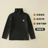 Ropa interior térmica para niñas, capa base engrosada, nuevo estilo, cuello semi-alto para niños, otoño e invierno, forro polar, top individual para niños