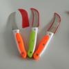 Tienda departamental al por mayor tienda de dos yuanes cuchillo para fruta cuchillo de cadena de corazón para el hogar cuchillo curvo pelador de frutas de acero inoxidable en stock al por mayor