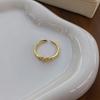 Anillo de amor de estilo coreano simple de plata esterlina S925 para mujer, elegante anillo abierto de moda con nicho, anillo para dedo que combina con todo.