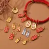 Jingde Joyería Aleación Antigua Colgante Pequeño Goteo de Aceite Fortuna Paz Colgante Colección Alta Retención de Color Accesorios DIY Venta al por Mayor