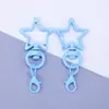 Buckle Pingente de Joia Lagosta Estrela de Cinco Pontas Pintada Colorida Acessório de Chaveiro Fofo Versátil DIY Atacado