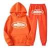Sudadera con Estampado de Patrón de Prisión Demoníaca Clint419 Europeo y Americano Conjunto de Forro Polar para Hombre Venta al por Mayor Suelto Estilo Nuevo