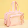 Runhui pedidos pequeños hechos a medida productos impresos listos para usar, pedido mínimo 50 piezas, bolsa de playa transparente, neceser impermeable, bolsa de separación seca y húmeda
