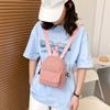 Mochila de veludo cotelê, mochila escolar de veludo cotelê 2022, nova bolsa feminina, estilo coreano, simples, casual, pequena, mochila feminina macia