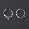 Directo de fábrica acero inoxidable antidecoloración para hombre y mujer universal hebilla de oreja exquisita moda aretes simples accesorios para la oreja