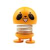 Figura de Emoji Engraçada Boneca com Mola Decoração de Carro Boneco Articulado Item de Decoração Interna de Carro Boneca de Madeira que Mexe as Pernas