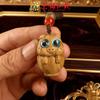 Sándalo Verde Doce Constelaciones Cadena para Teléfono Móvil Sándalo Zodiaco Colgante Pequeño Llavero de Bolso Colgante Pieza Pequeña DIY