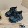Zapatos de Bebé de Primavera y Otoño Zapatos de Bebé para Niños Botas Martin de Suela Blanda Botas de Cuero Suave Zapatos de Niña Zapatos de Niño