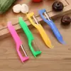 Cuchillo Pelador de Herradura Acero Inoxidable Multifuncional Pelador de Manzanas Cuchillo Pelador de Patatas Cuchillo para Mango Cuchillo Pelador de Frutas