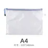 Bolsa de Archivo con Cierre de Plástico PVC A4 Malla Transparente Bolsa de Archivo para Exámenes de Estudiante Se Puede Imprimir con Logo Bolsa Portátil para Documentos