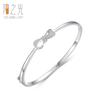 Pulsera de lazo de plata esterlina s925 para mujer, estilo japonés y coreano, chapada en oro blanco fresco, estilo femenino, joyería de mano que combina con todo.